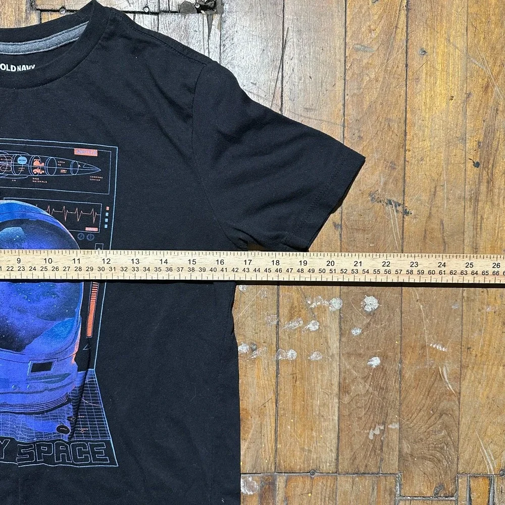 Old Navy T Shirt Boys XL Black Short Sleeve‎ Need My Space Crew Neck Graphic Tee